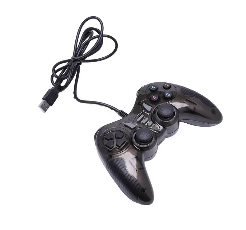 USB Wired Dual Vibration Gaming Controller Joystick For PC Computer Windows XP 7 8 10 PS3 Gamepad