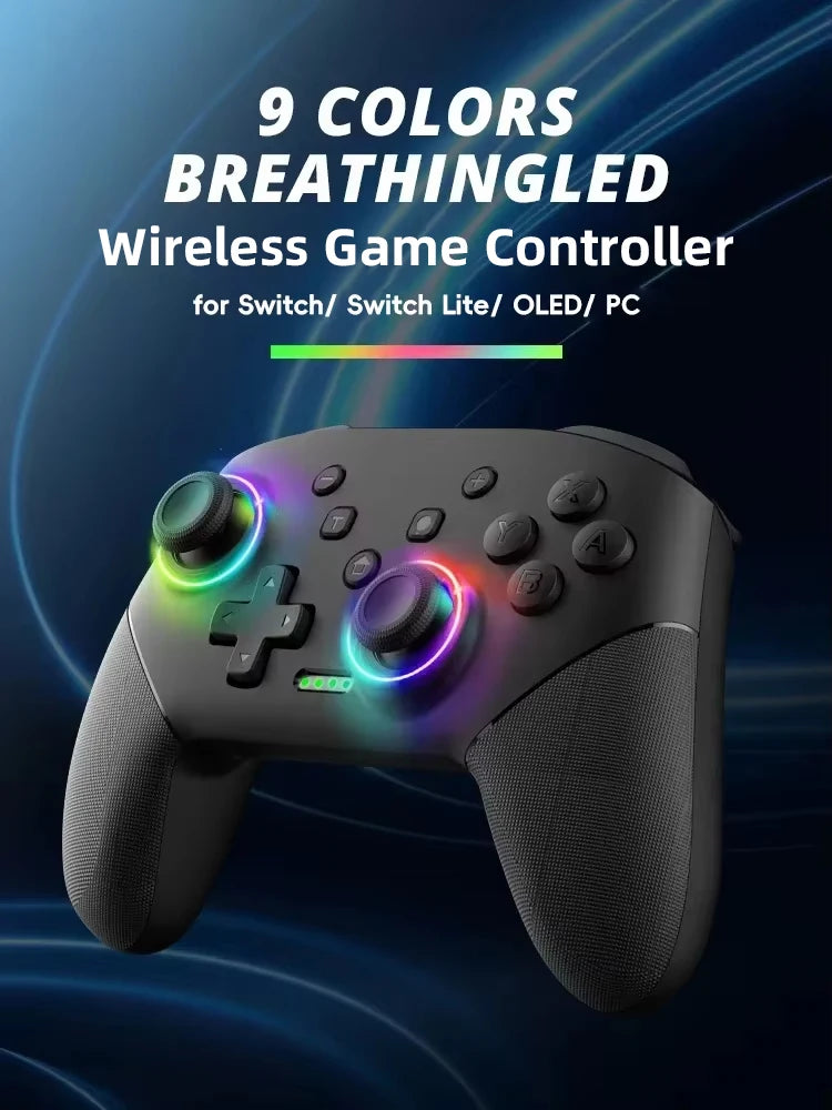 DATA FROG Wireless Pro Controller Gamepad with Programmable Function for Switch / For Switch OLED / For Switch Lite / PC