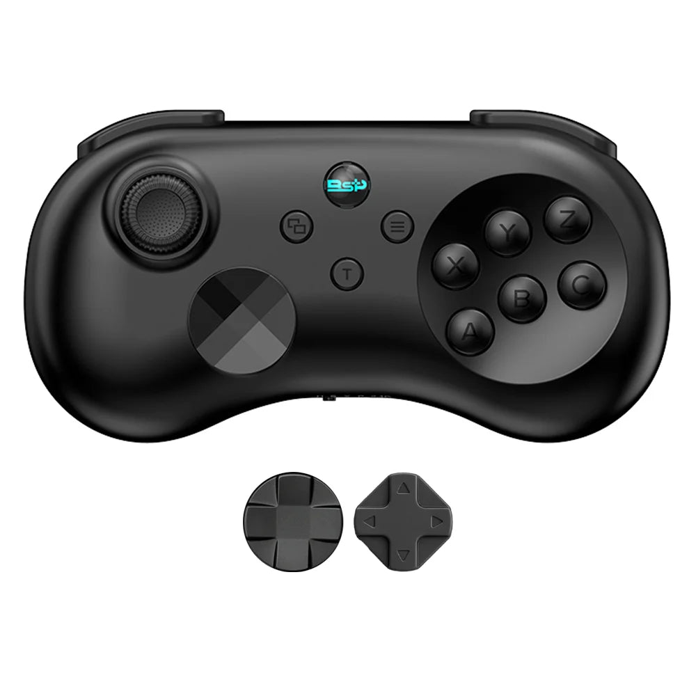 Y04 Wireless Game Controller for Switch/PC/PS4 – Hall Effect Joystick, 6-Button Layout Arcade Gamepad with Turbo & Back Buttons