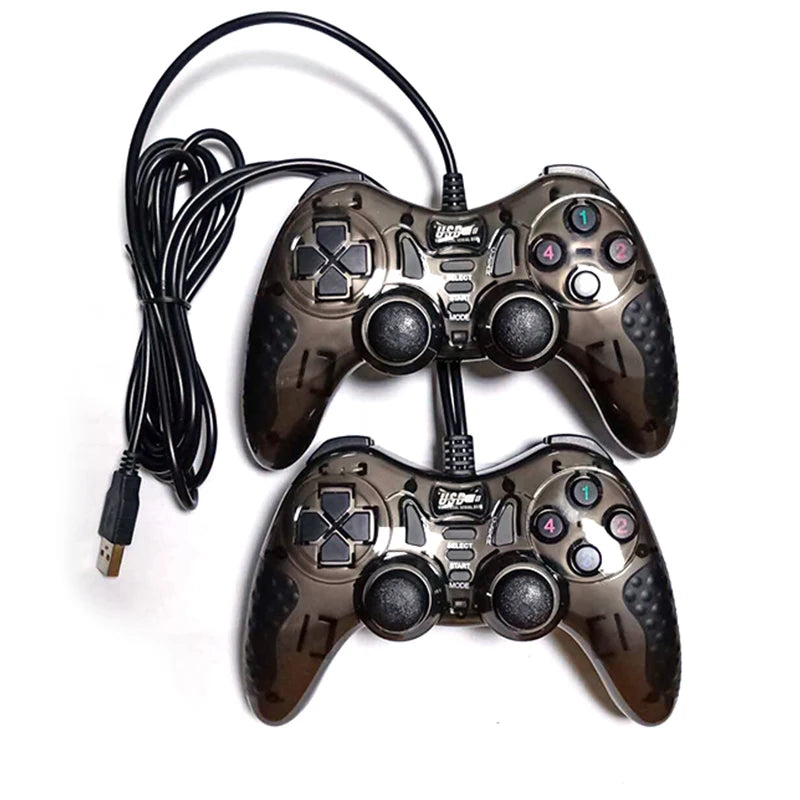 USB Wired Dual Vibration Gaming Controller Joystick For PC Computer Windows XP 7 8 10 PS3 Gamepad