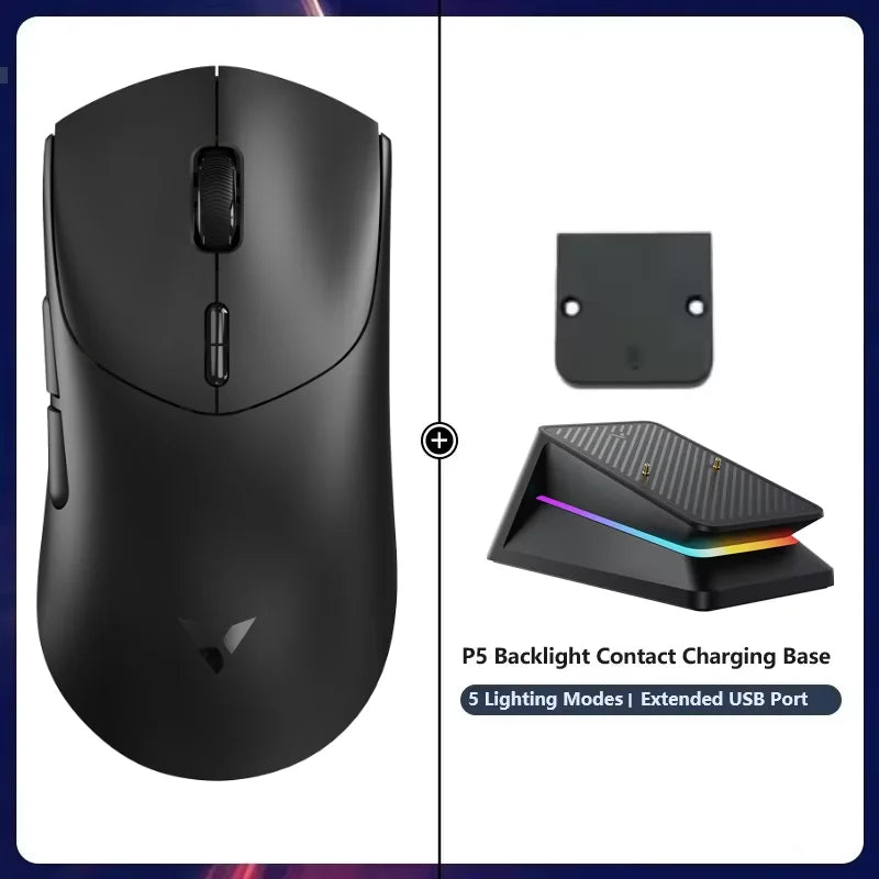 Rapoo VT7 VT7MAX Wireless Gaming Mouse True 8K Wireless Polling Rate 53g Lightweight 100-Million Mechanical Switch Macro Enabled