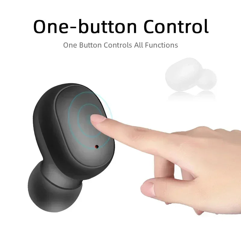 Original A6S TWS Wireless Bluetooth Headset with Mic  Earbuds  Noice Cancelling Earphone Bluetooth Headphones