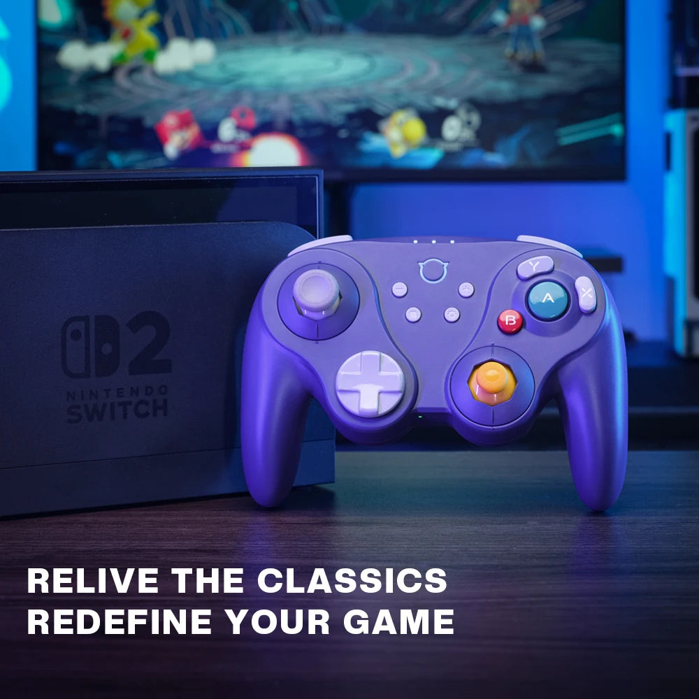 NYXI Warrior Lite Wireless Controller for Switch 2, Hall Effect Joystick No-Drift Gamepad for PC, Micro Mechanical Buttons Vibra