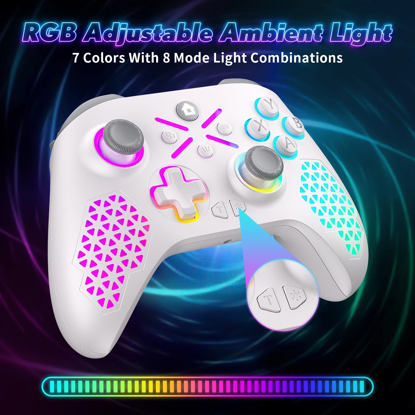 2.4G Wireless Controller For Xbox One/xbox Series X/S/PC With 650mah Battery gamepad Multi-Function Joystick Controller