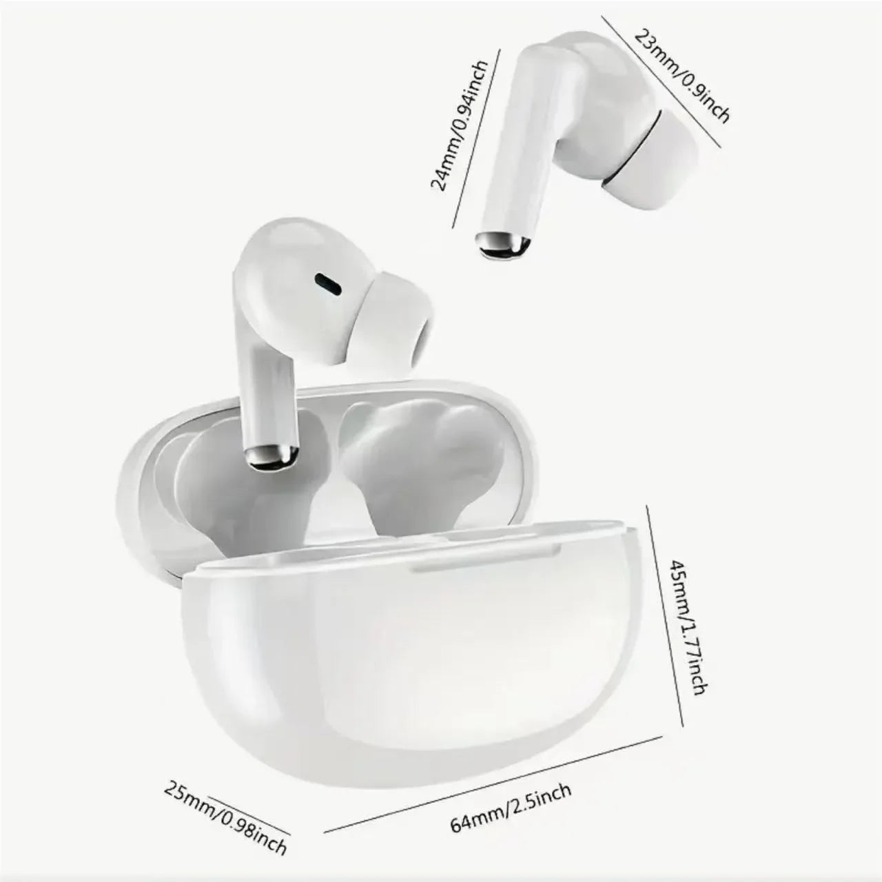 New Bluetooth Earphones TWS Touch Control HiFi Wireless Headphone Mic Noise Reduction Earbuds Waterproof Game Motion