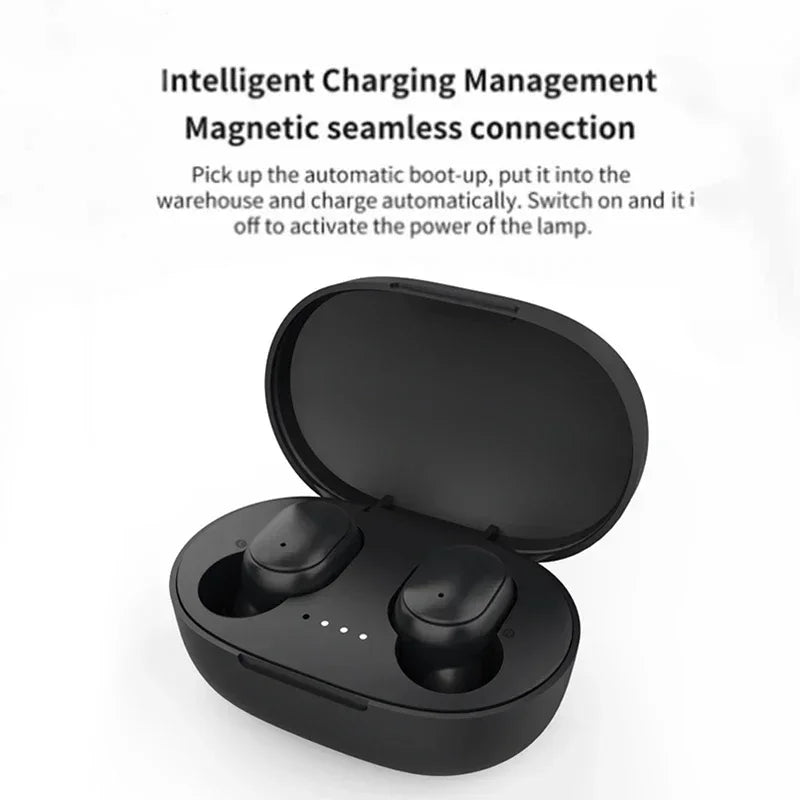 Original A6S TWS Wireless Bluetooth Headset with Mic  Earbuds  Noice Cancelling Earphone Bluetooth Headphones