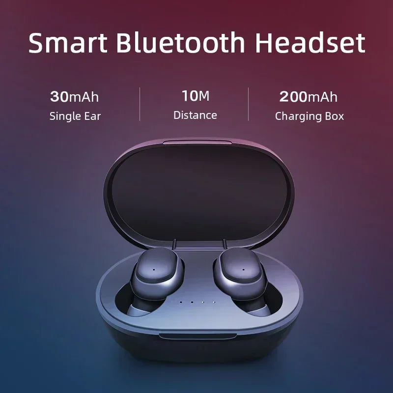 Original A6S TWS Wireless Bluetooth Headset with Mic  Earbuds  Noice Cancelling Earphone Bluetooth Headphones
